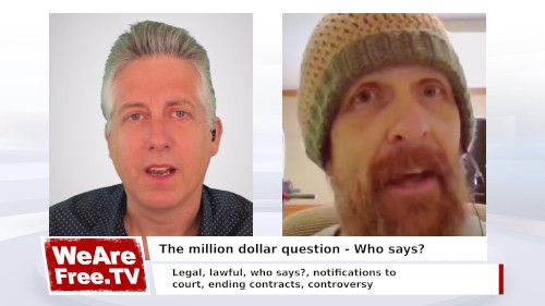The million dollar question - Who says?
